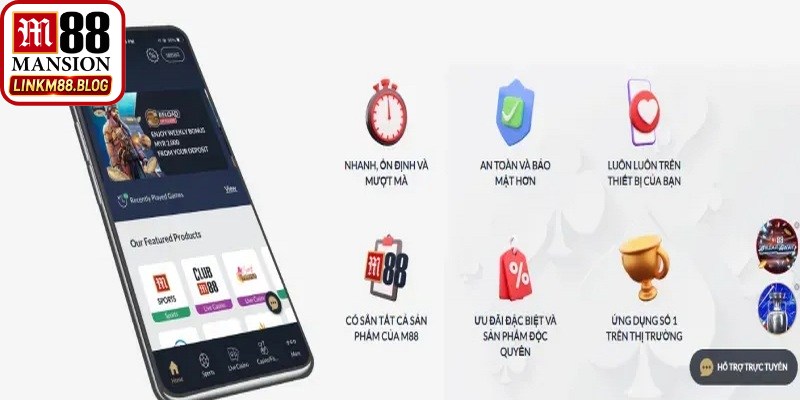 Tải App M88 - Hướng Dẫn Cài Đặt Ứng Dụng Chuẩn 2026 6 Tải app M88 trên Android và iOS nhanh chóng, đơn giản